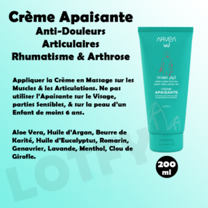 Crème apaisante anti douleurs articulaires 200ml