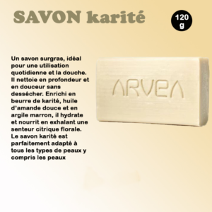 Savon karité peau sensible 100g