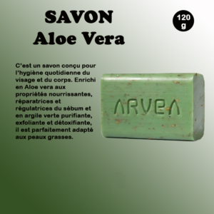 Savon aloe vera peau grasse 100g
