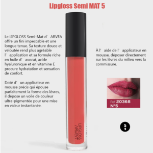 Lip gloss semi mat 5