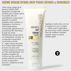 Crème visage hydra deep peau sèche ou sensible 50ml