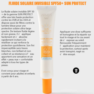 Fluide solaire invisible spf50+ sun protect 50ml